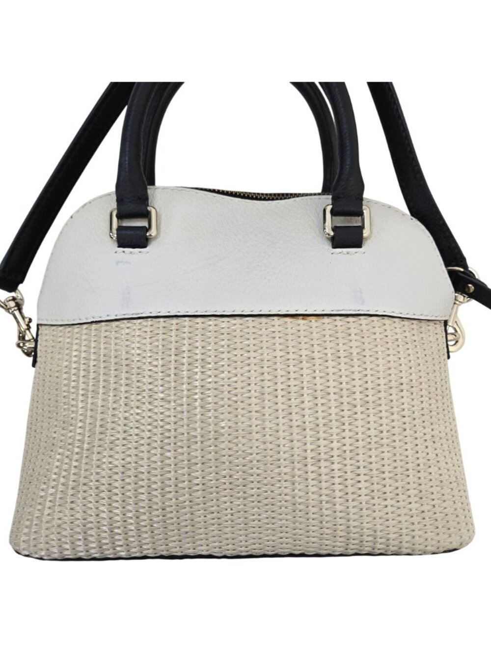 Kate Spade Grove Street Mini Straw Carli Convertible Satchel Bag - Picture 3 of 11